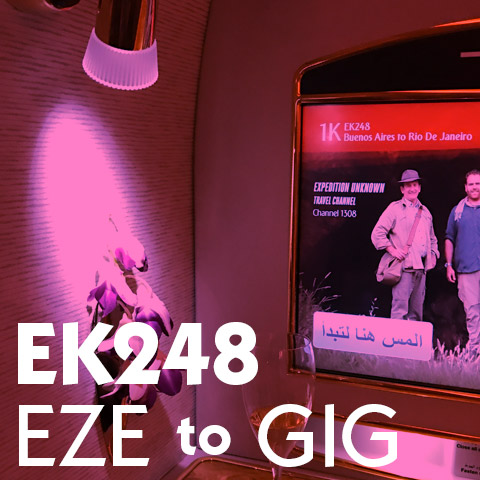 Review EK248 Emirates EZE GIG First Business Report