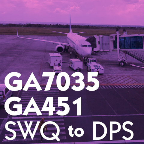 Review ✈ GA 7035 451 Garuda Sumbawa Denpasar Report