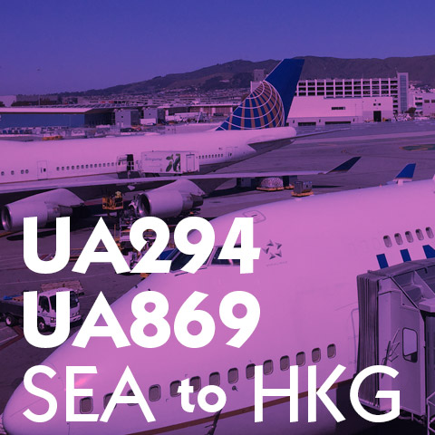 Review UA 294-869 SEA Seattle to HKG Hong Kong Report