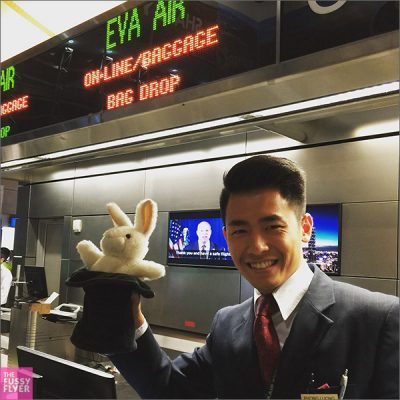 The Travel Bunny: Getting ready to board EVA Air, LAX Los Angeles