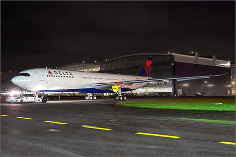 The first Delta A350 delivered
