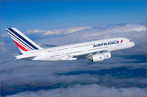 AirFrance A380 in flight