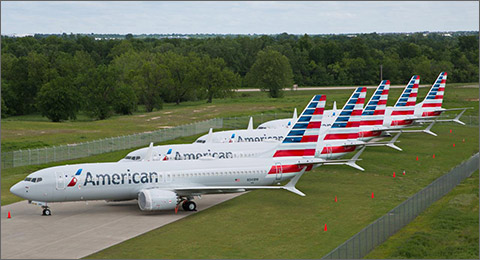 American Airlines with it's large fleet of the grounded Boeing 737-Max will remain grounded until early 2020