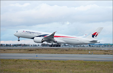 Malaysia Airlines new A350 aircraft