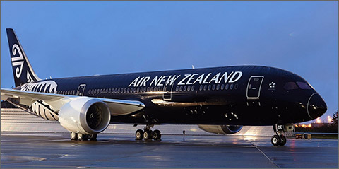 the All Black version of the Air New Zealand livery nice
