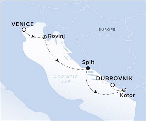  Destination Croatia 5-Day cruise along the Croatia and Montenegro Coast 