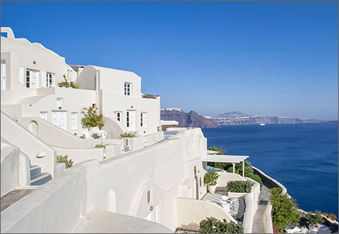 Canaves Oia Suites Santorini Luxury Boutique Hotel Resort information page Thom Bissett Travel