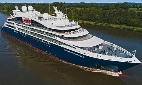 Cruise Ponant Yacht Cruises Expeditions Ocean Cruise Yachting Expedition the ships in it's fleet Le Dumont-D'urville Le Kerguelen