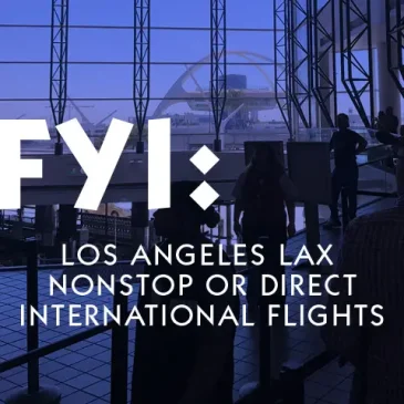 Los Angeles LAX Nonstop International Flights