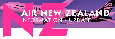 Air New Zealand NZ Information Update discount on all class of travel on Air New Zealand 