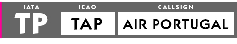 Data-Subhead Information TAP Air Portugal IATA ICAO and Callsign