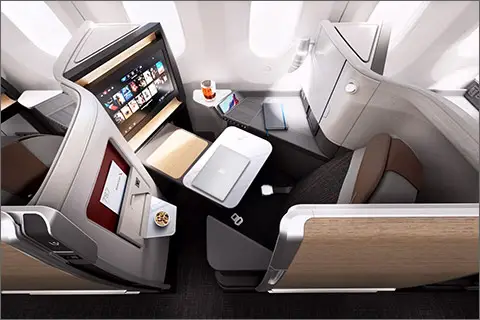 American Airlines premium class interior