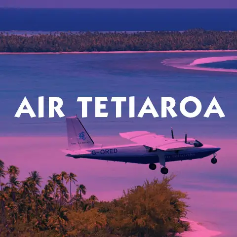 Basic Information about flying Air Tetiaroa a very small private Airline