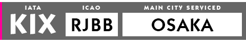 KIX Kansai International Airport Osaka Kyoto Japan Data and Overview and Basic Information Page