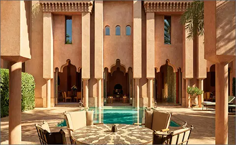 Amanjena Marrakech Morocco The Best Hotels and Resorts in the world Thom Bissett Travel Private Client Luxury Travel